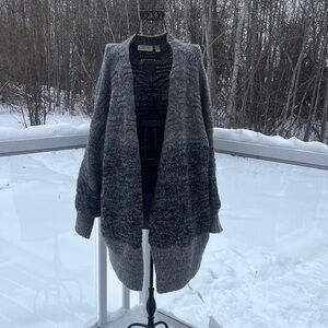 RD Style Charcoal Ombre Open Front Long Cardigan Size Large